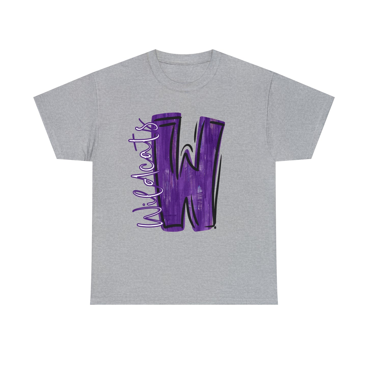 Wildcat Painted W T-Shirt Adult Sizes