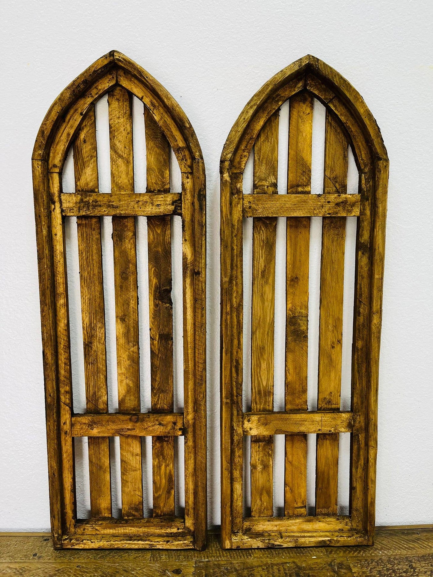 Sassari Wood Arch, 2 PC Set, Natural, Handmade