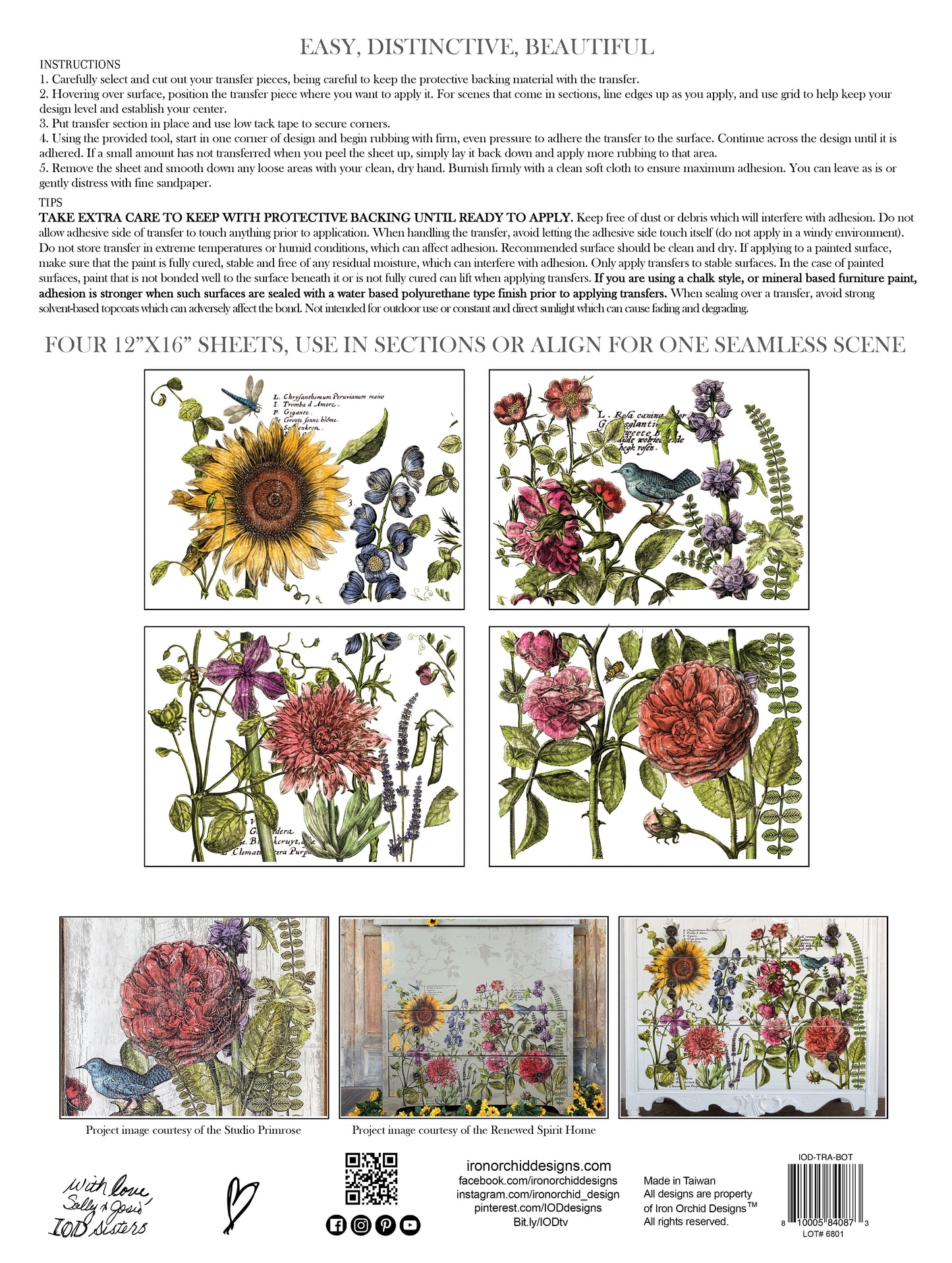 Botanist Journal IOD Transfers