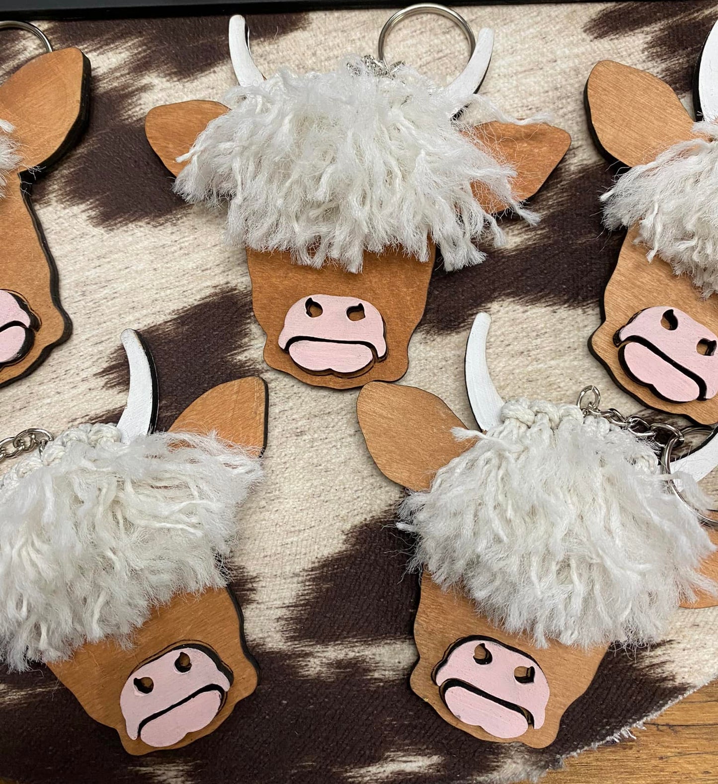 Highland Cow Keychain
