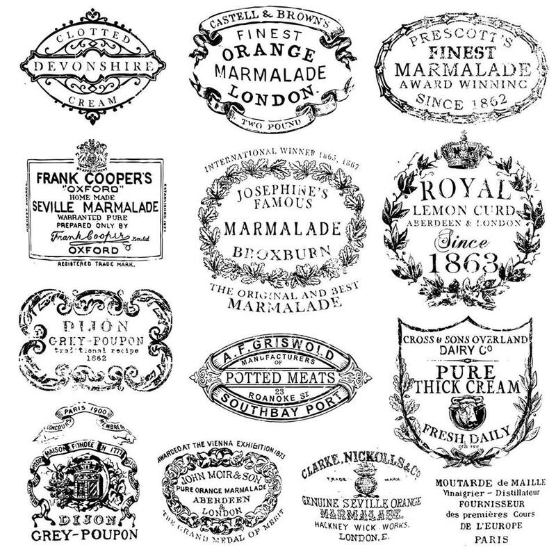Crockery IOD Decor Stamp