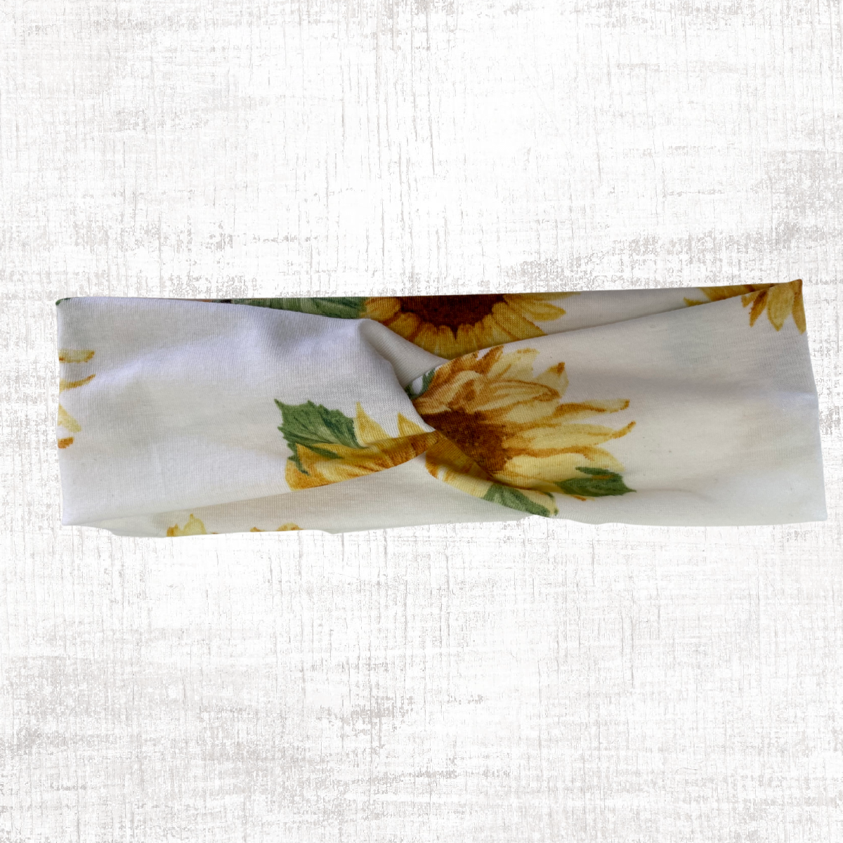 Sunflower Stretch Headband, Women's Fall Headband, stretch headbands, nurse wear, yoga headbands, sports headbands, womens hair acessories, twisted strethch headbands.