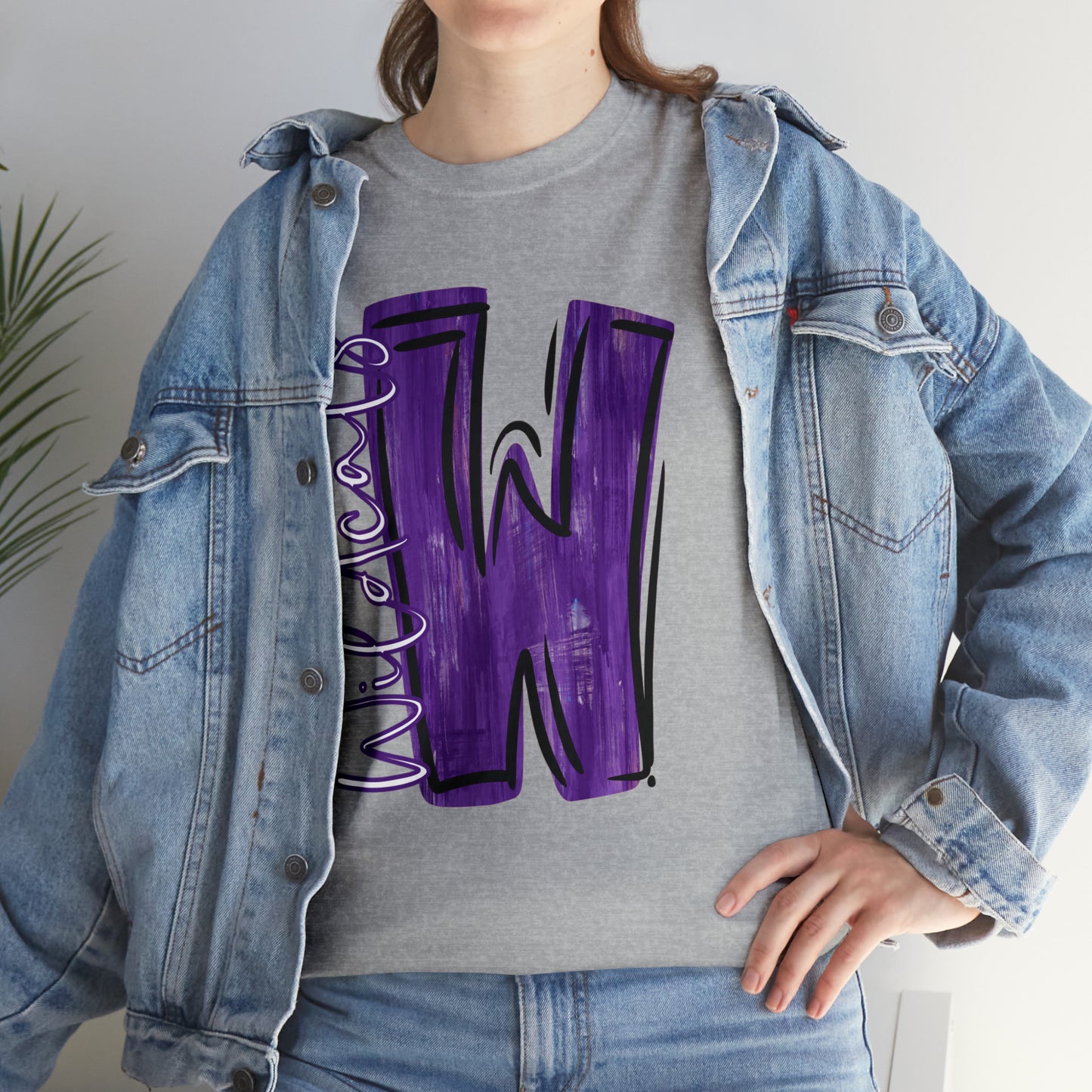 Wildcat Painted W T-Shirt Adult Sizes