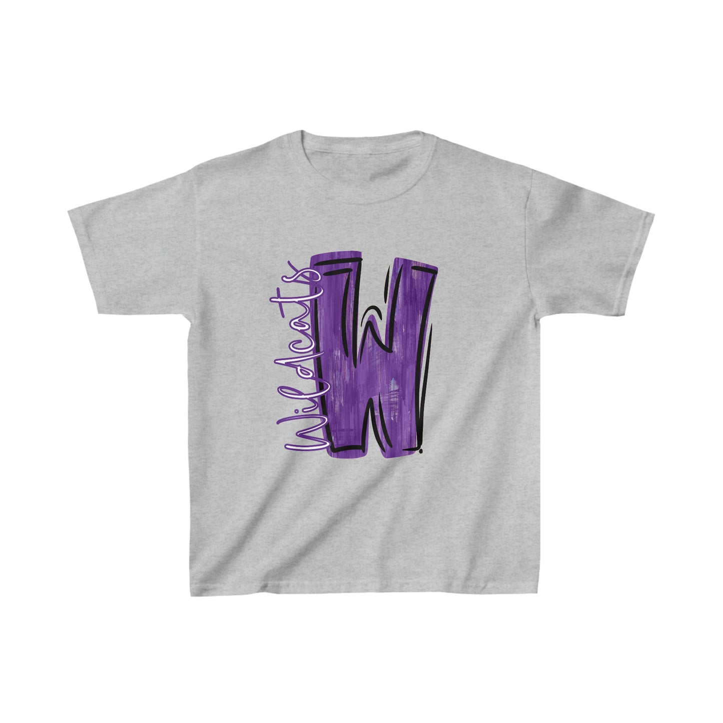 Wildcats Painted W Kids T-Shirt
