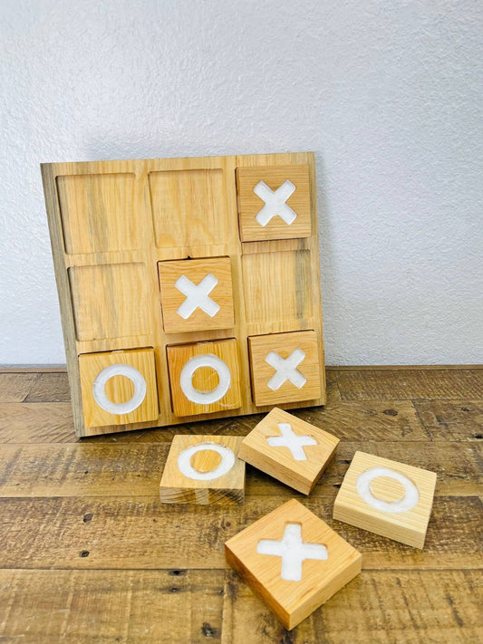 Tic-Tac-Toe Board, Wood, Handmade