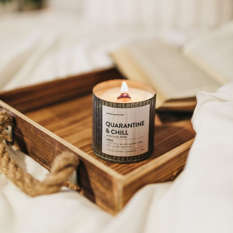 Sunkissed Rustic Vintage Wood Wick Candle